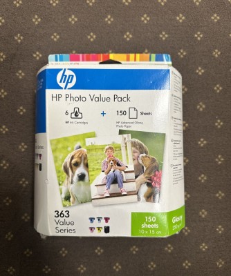 HP Photo Value Pack Q7966EE &amp;ndash; Cartuse HP 363 + hartie foto foto