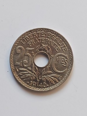 monede franta 25 centime 1940 - 150 lei foto