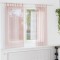 vidaXL Perdele voal cu bucle 2 buc Roz deschis 140x140 cm