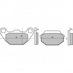 Placute frana Kymco People 50-125-150 99- / SUPER 9 00 Cod Produs: MX_NEW 225102710RM