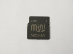 Card memorie Mini SD 64 MB Nokia foto