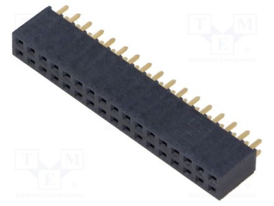 Conector şiruri pini mamă PIN 34 2,54mm aurit THT SAMTEC foto