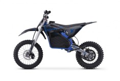 Motocicleta electrica E-Dirtbike Serval VX 1600W 14 12 48V 15Ah Lithiu ION, culoare albastra foto