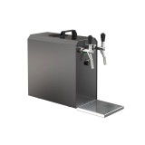 Zapfanlage, Bierzapfanlage STREAM 50K mit Luftpumpe Bierkoffer, Durchlaufk&uuml;hler 2-leitig Trockenk&uuml;hler, bis zu 55 Liter/h - BLACK EDITION