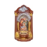 Candela mare din ipsos cu Familia Sfanta, 16x12x29cm