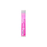Pachet 12 buc set 3 Rezerve Roller Frixion Ball Pilot 0.5 mm varf fin Rezerva roller Pilot Frixion Clicker 0.5 mm 3 bucati/set roz