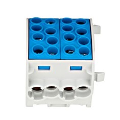 Clema de derivatie CU 35mmp 4 intrari - 4 iesiri albastru Schrack IK026222