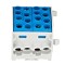 Clema de derivatie CU 35mmp 4 intrari - 4 iesiri albastru Schrack IK026222