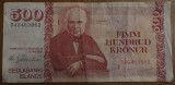 500 kronur 2001, Islanda