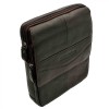 Borseta Barbati Piele Naturala Allan Marco, Geanta Umăr/Messenger, Compartimente Multiple, Negru/Maro, 26.5x23x5.5cm
