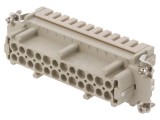 Conector HDC Inserturi Contact Mamă 24P 16A