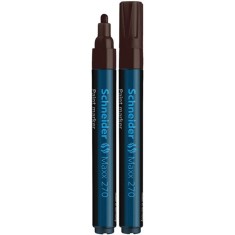Marker cu Vopsea SCHNEIDER MAXX 270, Scriere 1-3 mm, Culoare Maro, Marker Maro, Marker pentru Birou foto