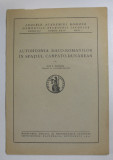 AUTOHTONIA DACO - ROMANILOR IN SPATIUL CARPATO - DUNAREAN de ION I. NISTOR , 1942