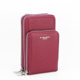 Cumpara ieftin Portofel si port telefon 6018 07 Rosu bordo