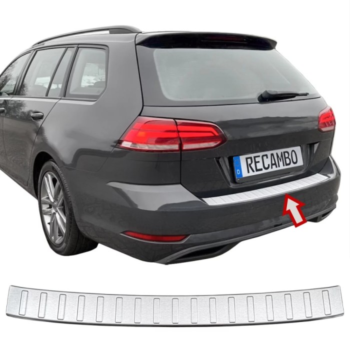 Ornament protectie bara spate/portbagaj mat pentru VW Golf 7 Break, Combi, Variant din 2017 facelift