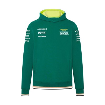 Aston Martin hanorac de bărbați cu glugă green F1 Team 2024 - XXL foto