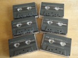 6 Casete audio TDK SA90 MA110, chrome metal J-carduri scrise.