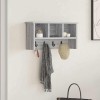 VidaXL Răcător de paltoane montat pe perete sonoma gri 50 x 16 x 26 cm 874312