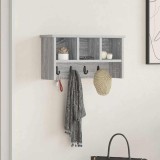 VidaXL Răcător de paltoane montat pe perete sonoma gri 50 x 16 x 26 cm