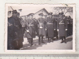 Bnk foto Militari la depunerea juramantului - Reg 8 Art Craiova 1938, Alb-Negru, Romania 1900 - 1950, Militar