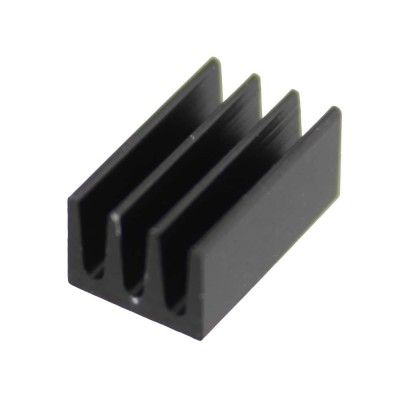 Radiator extrudat, aluminiu, 10x6.3mm, negru, FISCHER ELEKTRONIK, ICKSMDA10SA, T136892 foto
