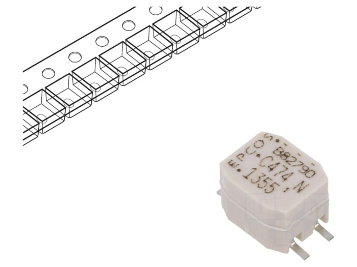 Inductor SMD common mode 0,47mH
