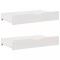 Gossi sertare de pat, 2 buc., 95x55x16 cm, alb, lemn masiv de pin