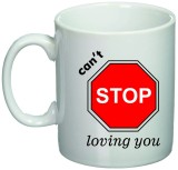 Cana alba personalizata &quot;can&#039;t stop loving you&quot;, INOVATIX&reg;. 330ml, Oem