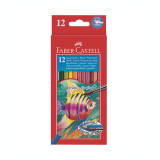 Cumpara ieftin Creioane colorate 12 culori cu pensula Faber Castell 114413