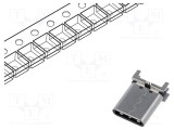 Conector USB C HIROSE CX SMT 24 PIN Soclu PCB Vertical 5A