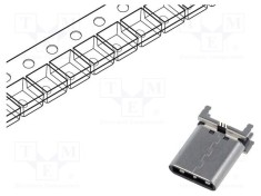 Conector USB C HIROSE CX SMT 24 PIN Soclu PCB Vertical 5A