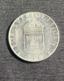 Moneda 1 coroana 1989 Suedia, Europa