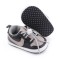 Pantofiori sport pentru bebelusi, gri cu negru (Marime Disponibila: 6-9 luni