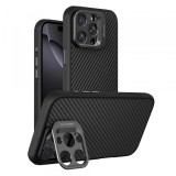 Husa MagSafe pentru Apple iPhone 16 Pro, Nillkin, CarboProp Camera Cutout, Neagra