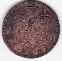 Romania 2 BANI 1882 foto