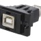 Conector USB A la USB B, DualSlim, aurit