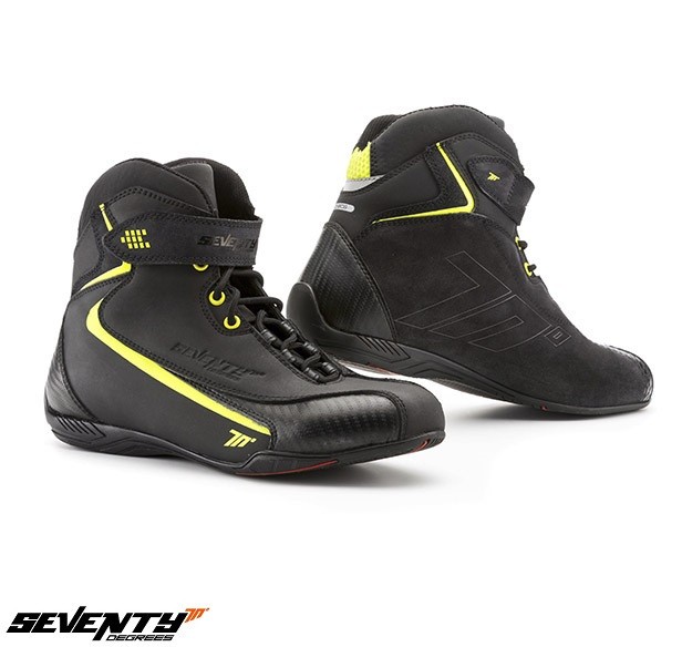 Ghete pentru scuter - motocicleta Urban Unisex Seventy model SD-BC6 culoare: negru/galben fluor Negru/galben fluor 43