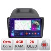 Navigatie Ford Fiesta C-256 Android Octa Core Ecran 2K QLED GPS 4G 4+32GB 360 KIT-256+EDT-E409-2K CarStore Technology