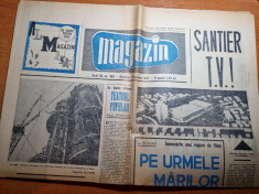 magazin 7 ianuarie 1967-macheta televiziunii romane,art. dobrin,cezar petrescu foto