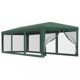 Cumpara ieftin Cort de petrecere cu 8 pereti din plasa, verde, 3x9 m, HDPE