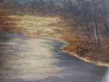Dambock--Peisaj 2, Natura, Ulei, Realism