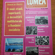 revista lumea 19 iulie 1979-vizita lui ceausescu in jud. constanta