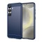 Husa carbon pentru samsung galaxy s25, tech protects anti-soc, blue