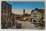 ORADEA , CENTRU , CARTE POSTALA ILUSTRATA , INCEPUTUL SECOLULUI 20