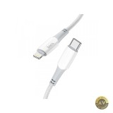 Cablu Date si Incarcare USB-C - Lightning HOCO X70 20W 1m Alb