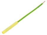 Soclu banană 4mm galben-verde 32A 1kVDC