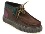 Ghete CLARKS maro, TORHILL HI GTX, din material textil