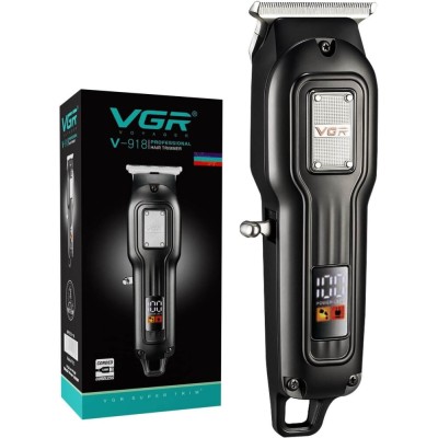 Aparat de tuns si ras profesional VGR V-918, barbierit confortabil fara iritatii, afisaj digital, impermeabil, ideal pentru utilizare umeda si uscata foto