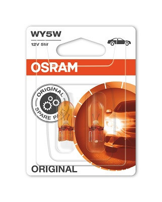 SET 2 BECURI 12V WY5W ORIGINAL BLISTER OSRAM 10658