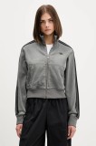 adidas Originals geacă bomber Denim Tt culoarea gri, de tranzitie, JY2564